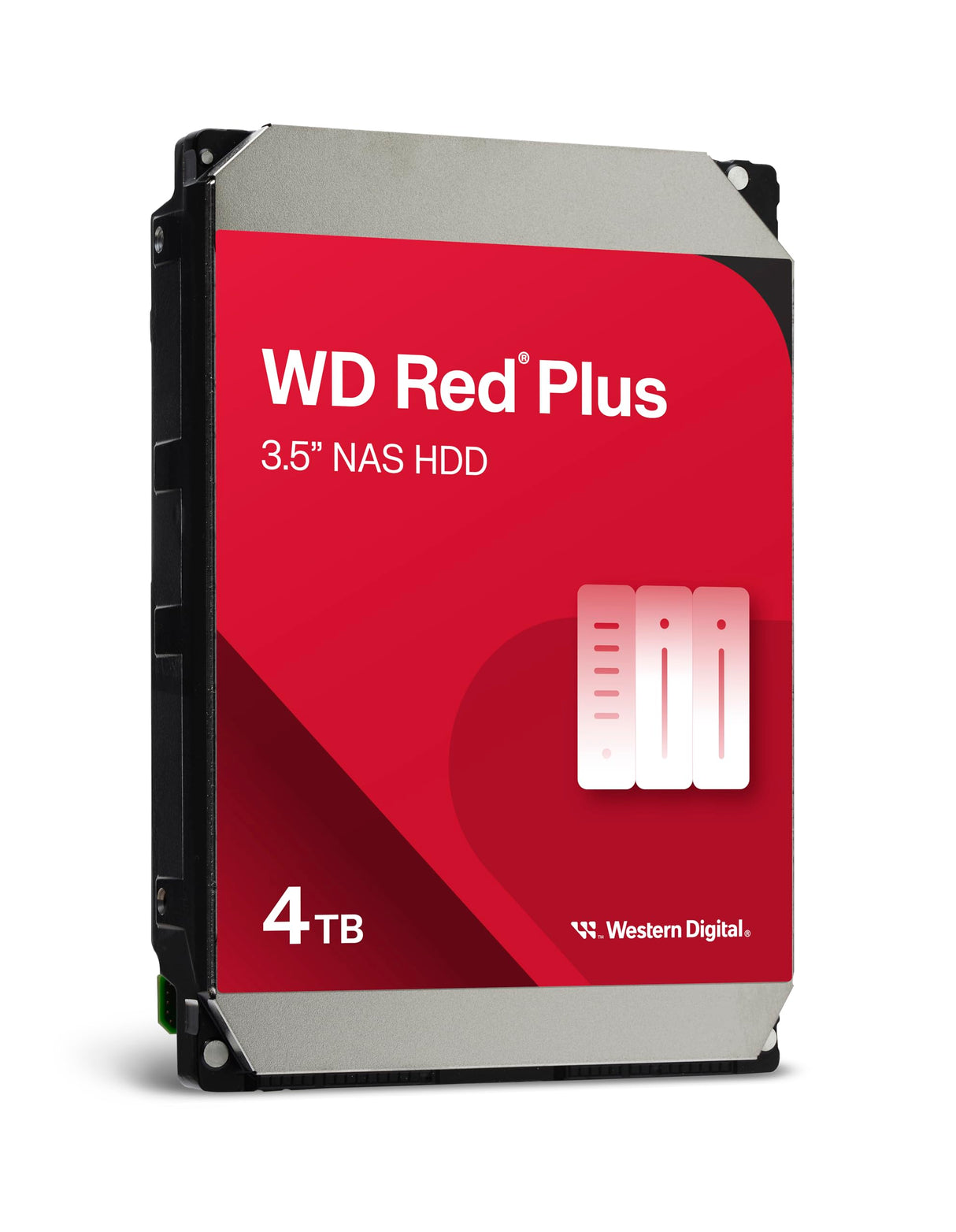 WD Red Plus 4TB NAS Disco Duro Interno 3,5" - 5400 RPM Clase, SATA 6 GB/s, CMR, 256MB Caché