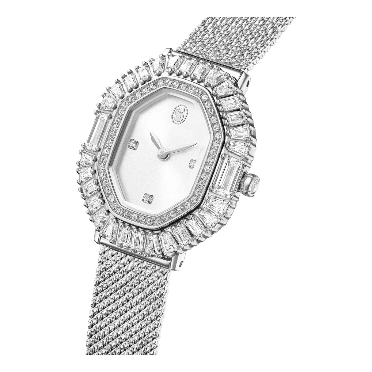 Swarovski Reloj Matrix Octagon, Brazalete de Metal, Tono Plateado, Acero Inoxidable
