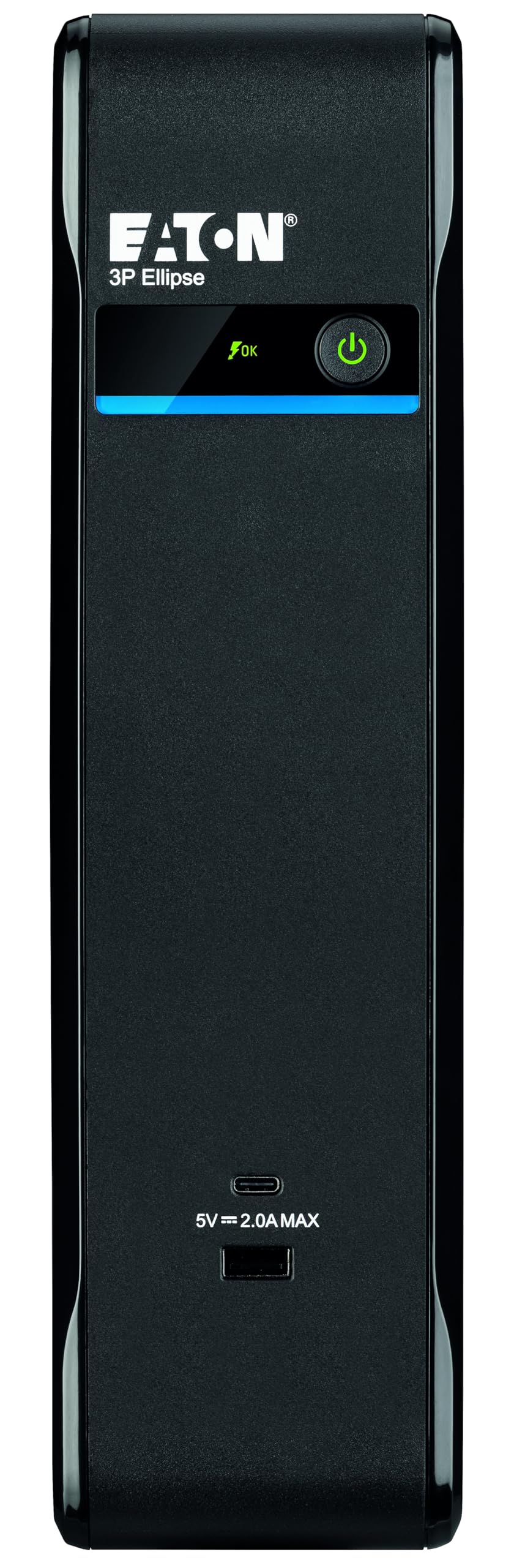 Eaton Ellipse 3P 1700UF - 1040W - 8 salidas FR (4 con batería de respaldo + protección contra sobretensiones, 4 solo sobretensiones) - 2 puertos de carga (USB-A y USB-C) - Interfaz de comunicación USB