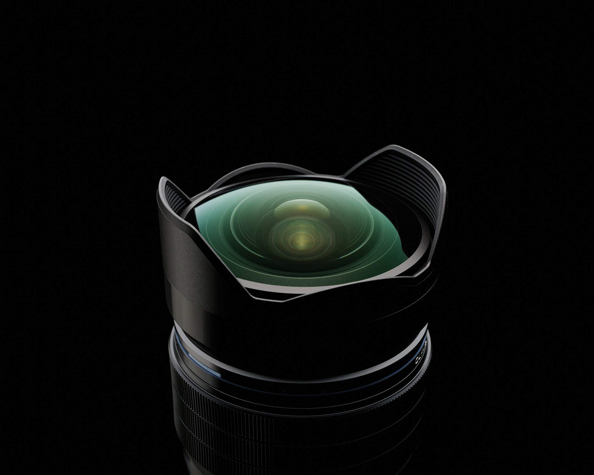 Olympus Objetivo - M.Zuiko Digital ED 8 mm F1.8 Pro, Longitud Focal Fija rápida, Apto para Todas Las Cámaras MFT, Modelos Olympus OM-D & Pen, Serie G de Panasonic, Negro