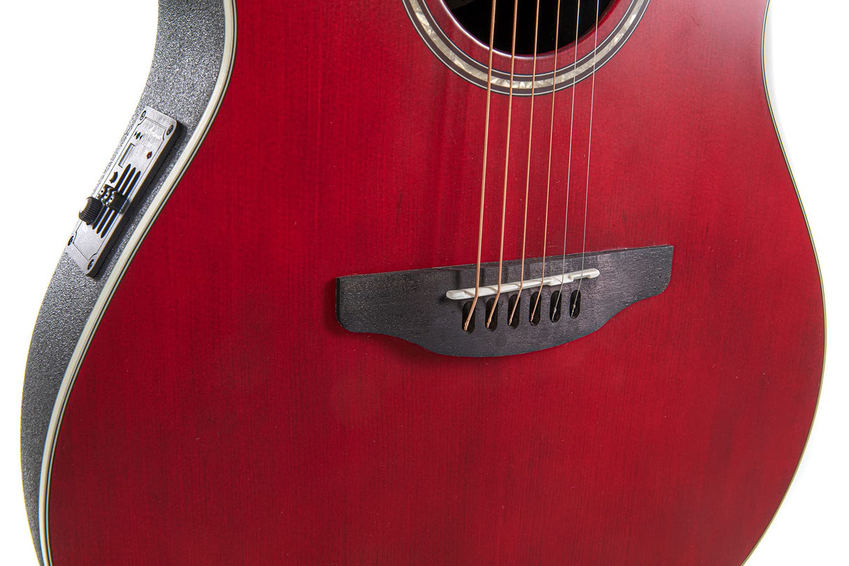 Applause AB24CS-4S Guitarra electroacústica clásica tradicional, Mid Cutaway nailon, satinado natural