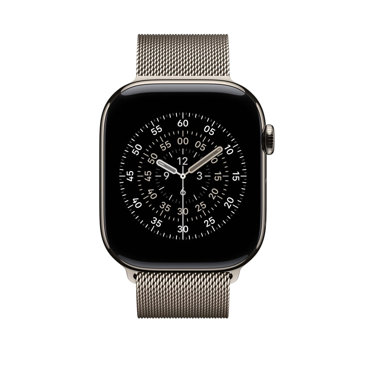 Apple Watch Band - Pulsera Milanese Loop - 46 mm - Titanio Natural - Talla S/M
