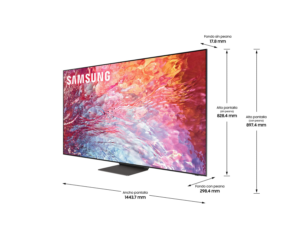 Samsung TV Neo QLED8K 2022 75QN700B-SmartTV de 75"con Resolución8K,Quantum Matrix Technology Pro,Procesador Neural8K Lite con Inteligencia Artificial,Quantum HDR2000,60W Dolby Atmos y Alexa Integrada