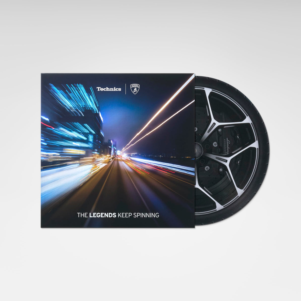 Technics SL-1200M7PEY, Sistema De Tocadiscos de Tracción Directa Edición Lamborghini, Motor Sin Núcleo, Reproductor De Vinilos de 3 Velocidades, Iluminador, Amarillo