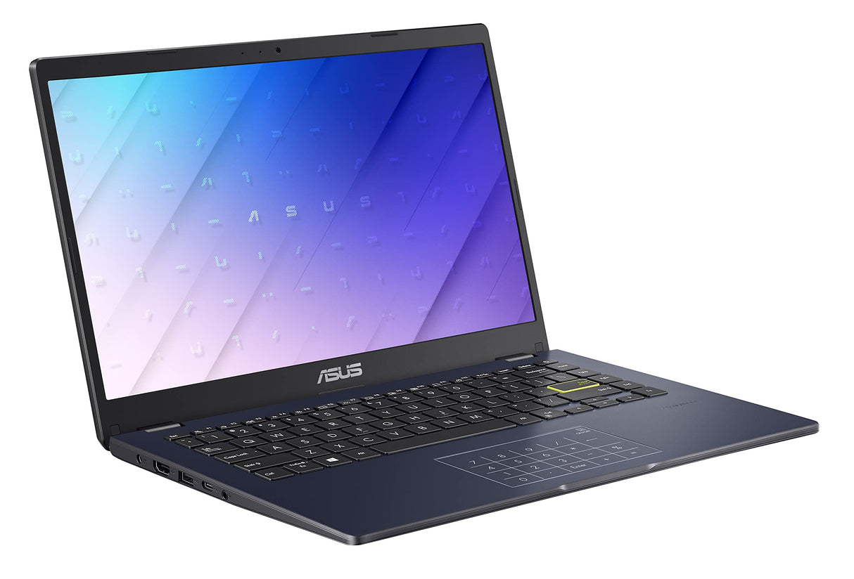 Asus E410MA-EK007WS - Ordenador Portátil 14" Full HD (Celeron N4020, 4GB RAM, 64GB eMMC, UHD Graphics 600, Windows 11 S) Color Azul - Teclado QWERTY español