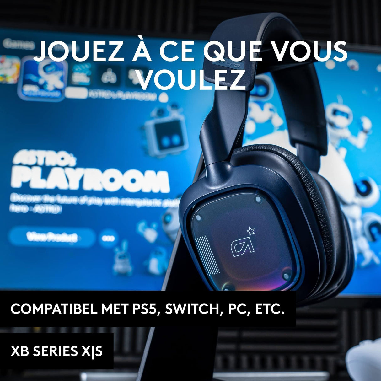 ASTRO Gaming Logitech G A30 LIGHTSPEED Auriculares inalámbricos para Bluetooth, Dolby Atmos, mic desmontable, batería 27h, carga USBC, para PS5, PS4, Xbox, NSW, PC, Android - Azul