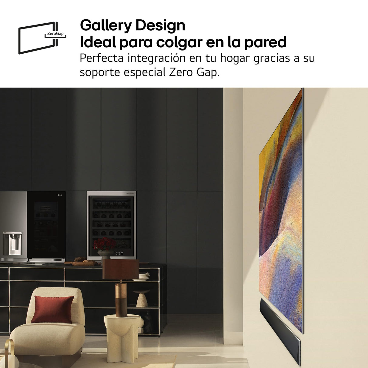 LG OLED55G45LW, 55", OLED EVO* 4K, Serie G4, Smart TV, WebOS24, Procesador a11, Dolby Vision, Dolby Atmos, webOS 24, 3840X2160,TV Gaming, 144 Hz, Integración Pared, Negro