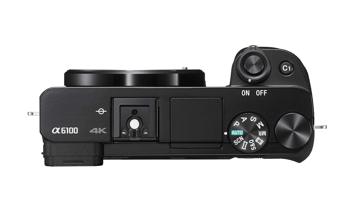 Sony ILCE6100YB.CEC Alpha 6100 Cámara Evil APS-C con Objetivos Zoom, Color Negro, Sin Tarjeta