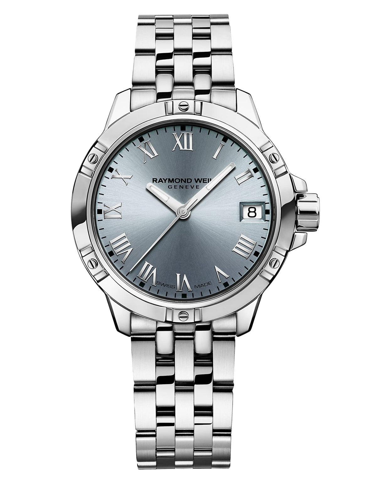 Raymond Weil Reloj Tango, 5960 -ST -00500, Redonda, Cuarzo para Mujer Azul Caja de 30 mm