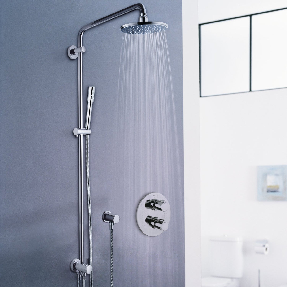 Grohe Rainshower System - Sistema de ducha con inversor para montaje en pared 210 mm Ref. 27058000