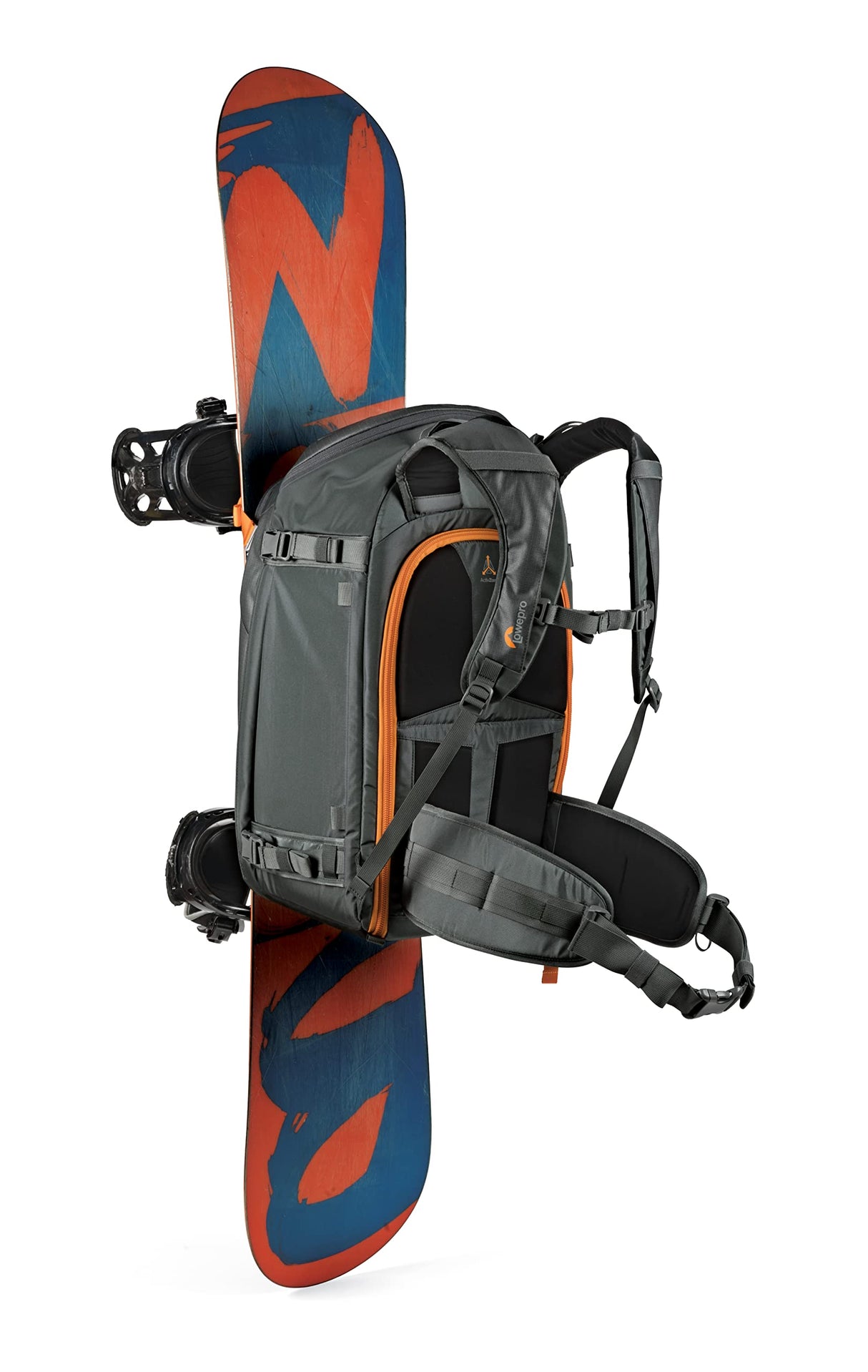 Lowepro Whistler 450 AW II, Mochila Fotográfica, Todo el Año, Tejido Reciclado, Todos los Clima, para Profesionales,Espacio para Portátil de 15", Almohadillas Insertables, Cámara Mirrorless/DSLR, Gris