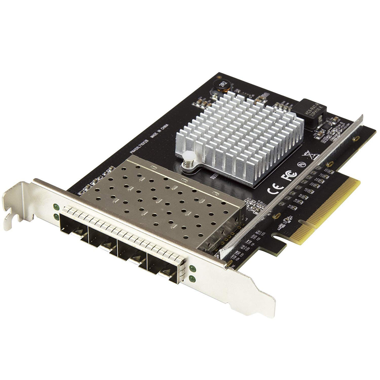 StarTech.com Tarjeta de Red PCI Express para Servidores con 4 Puertos SFP+ - Tarjeta de Red de 10 Gibabits con Chip Intel XL710