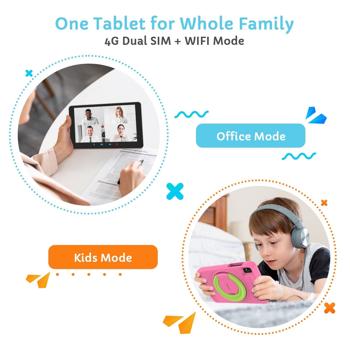 Blackview Tab 6 Kids 8" LTE - Tablet 32GB, 3GB RAM, Pink