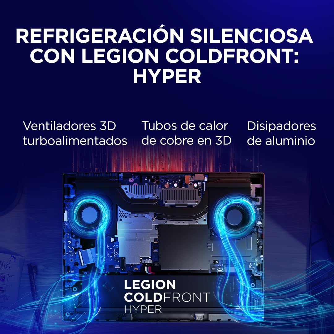 Lenovo Legion 5 Gen 10 – Ordenador Portátil Gaming IA 15.1" WQXGA OLED (Intel Core i7-13650HX, NVIDIA GeForce RTX 5070, 32 GB RAM, 1TB SSD, Wi-Fi 7, Sin Sistema Operativo) Teclado RGB Español - Negro