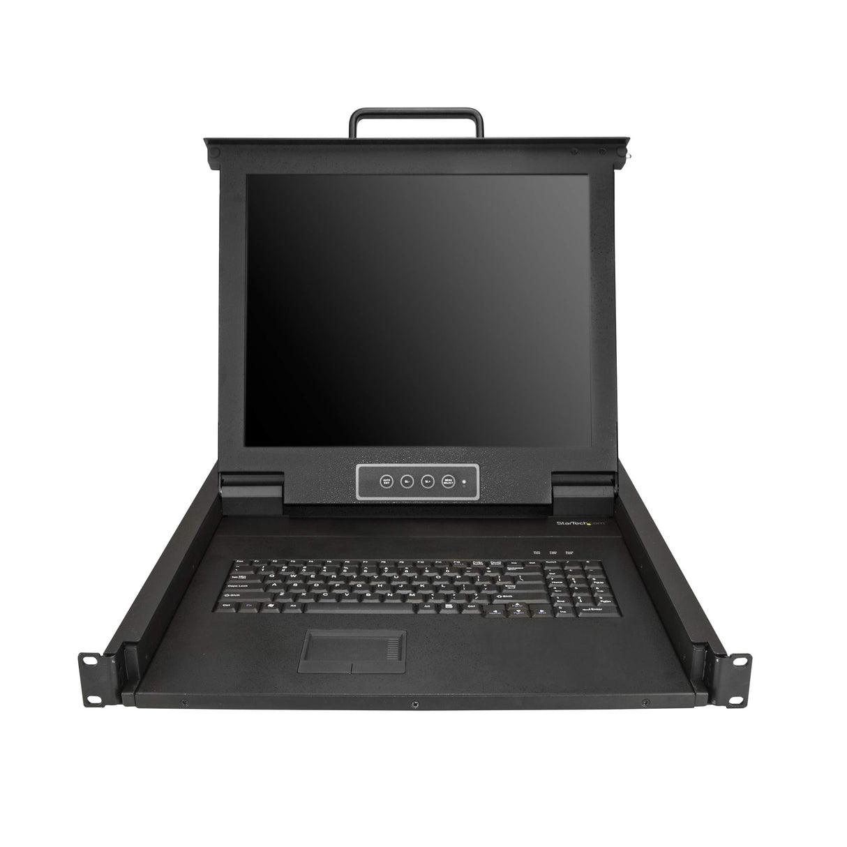Consola KVM para montaje en rack - KVM de un solo puerto VGA con monitor LCD de 17" para rack de servidor - Cajón KVM universal de 1U con cables y hardware - Soporte USB - 50.000 MTBF (RKCONS1701)