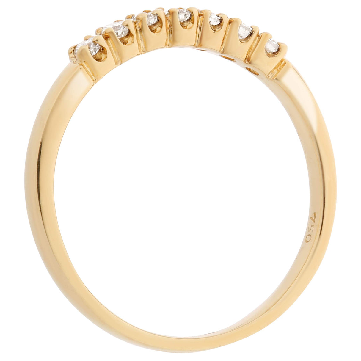 Orphelia Mujer 18 k (750) oro amarillo redondo blanco diamante