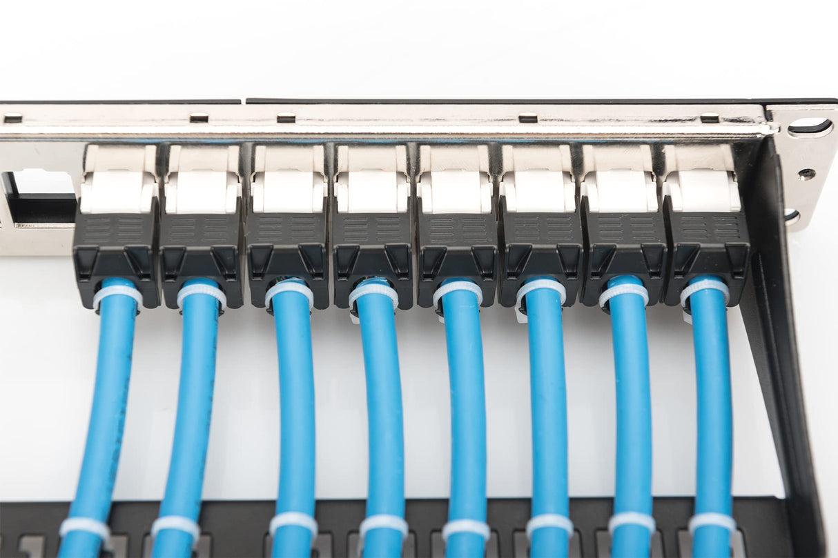 DIGITUS 305 m de Cable de red Cat 6A, U-UTP Simplex, BauPVO Eca, LSZH Libre de Halógenos, 500 MHz de cobre AWG 23/1, Compatible con PoE+, Cable LAN Cable de instalación Cable Ethernet, Azul