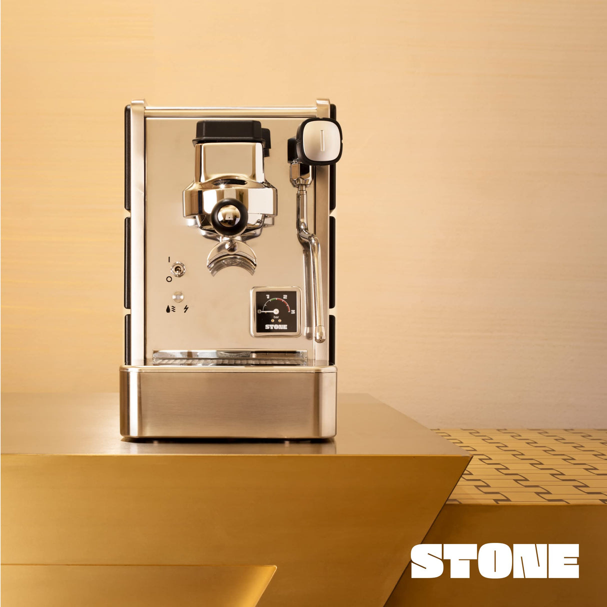 Stone Portafiltros para cafetera espresso, color negro