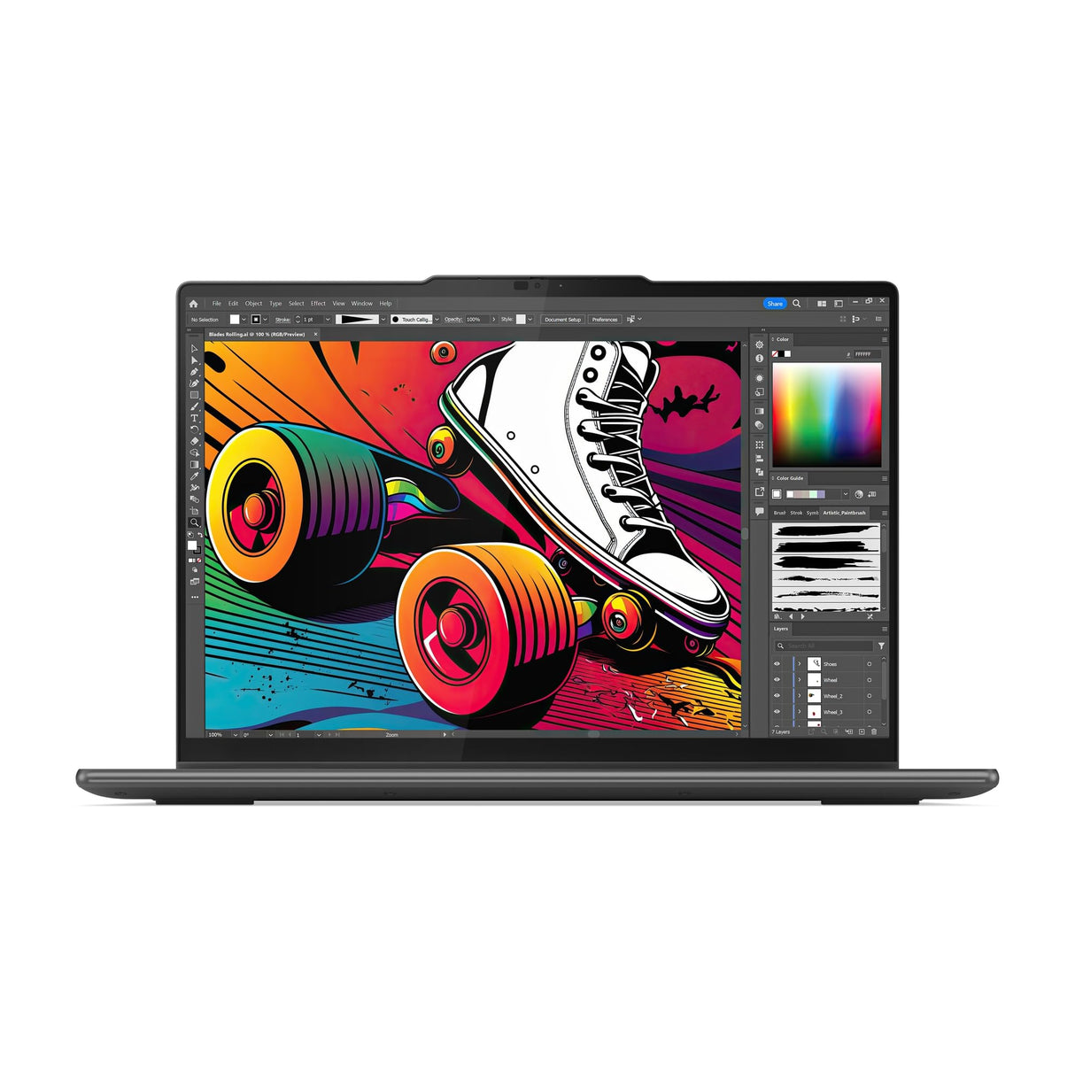 Lenovo Yoga 7 Intel Core Ultra 7 155H Hybride (2-en-1) 35,6 cm (14") Écran tactile 2.8K 16 Go LPDDR5x-SDRAM 1 To SSD