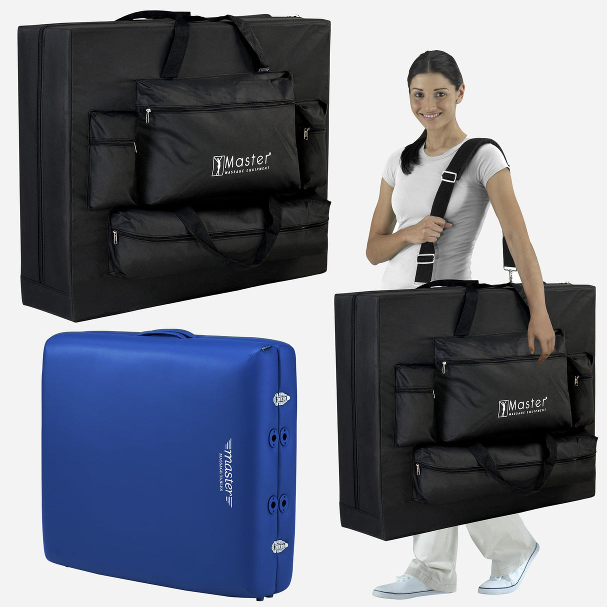 Master Massage Montclair - Camilla de Masaje portátil Plegable para Cama de Masaje, 71 cm, Color Azul