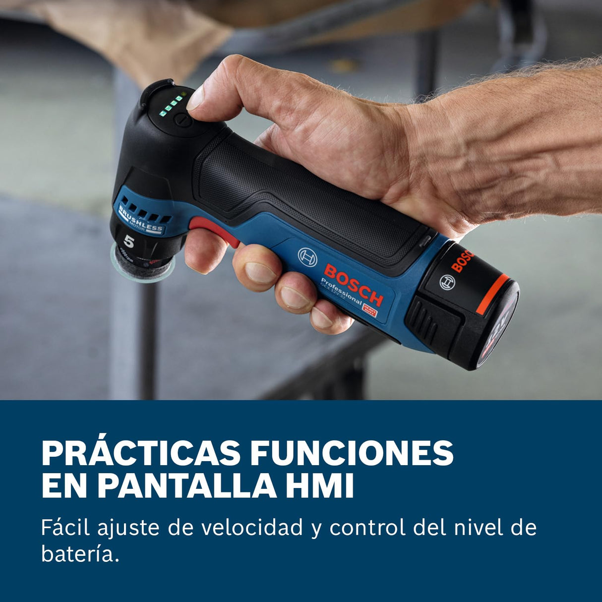 Bosch Professional 12V System lijadora orbital excéntrica a batería GEX 12V-32 (incl. plato de caucho montado con cierre por contacto de 32 mm, plato de caucho adhesivo de 32 mm)