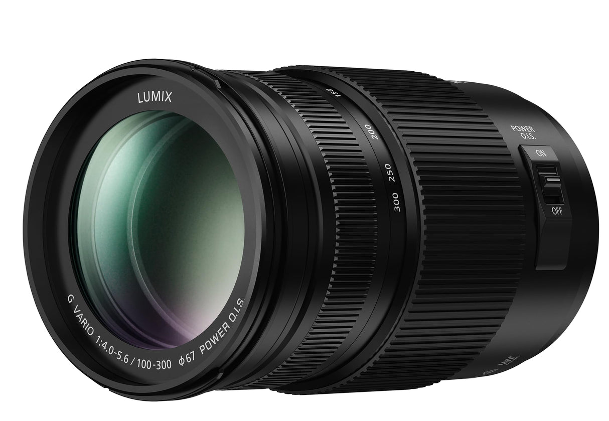 Panasonic LUMIX H-FSA100300 II - Objetivo Tele Zoom para cámaras de montura M4/3 (Focal 100-300 mm, F4-F5.6, tamaño filtro 67 mm, POWER O.I.S), negro
