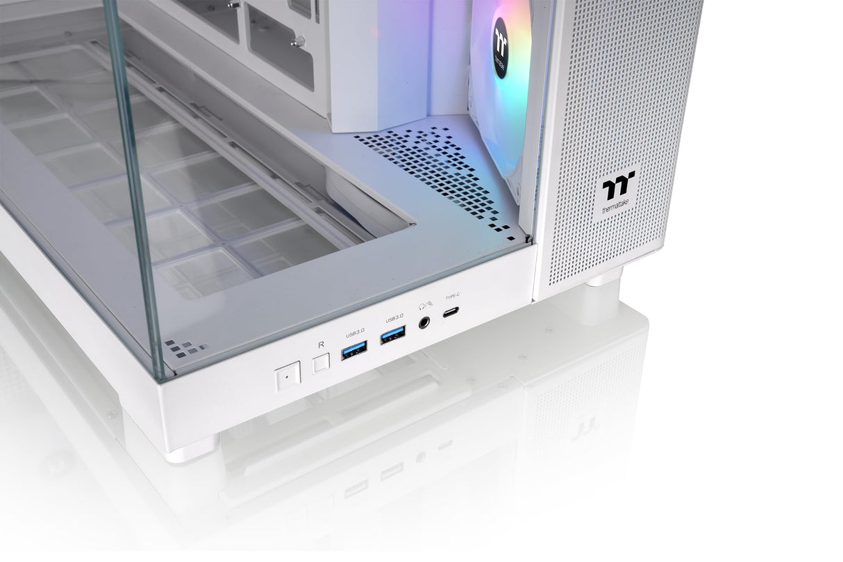 Thermaltake View 380 XL TG ARGB | Mid Tower Chassis | Blanco Nieve