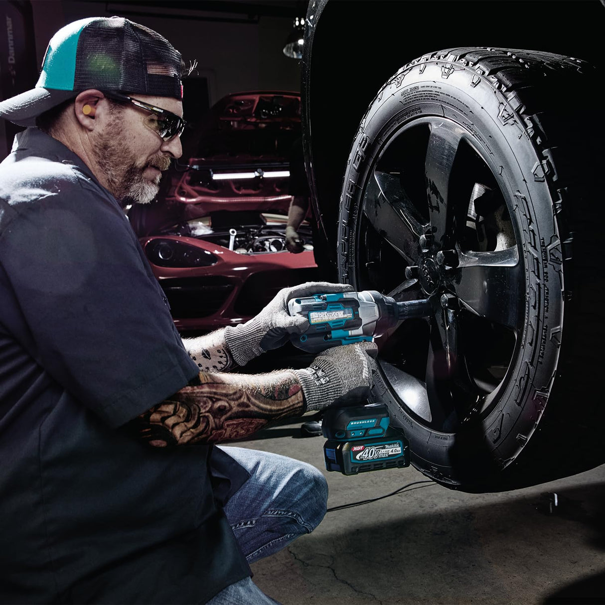 Makita XGT TW002GZ - Llave de impacto inalámbrica de 40 V, 1700 Nm, unidad de 1/2 pulgada, 1800 rpm