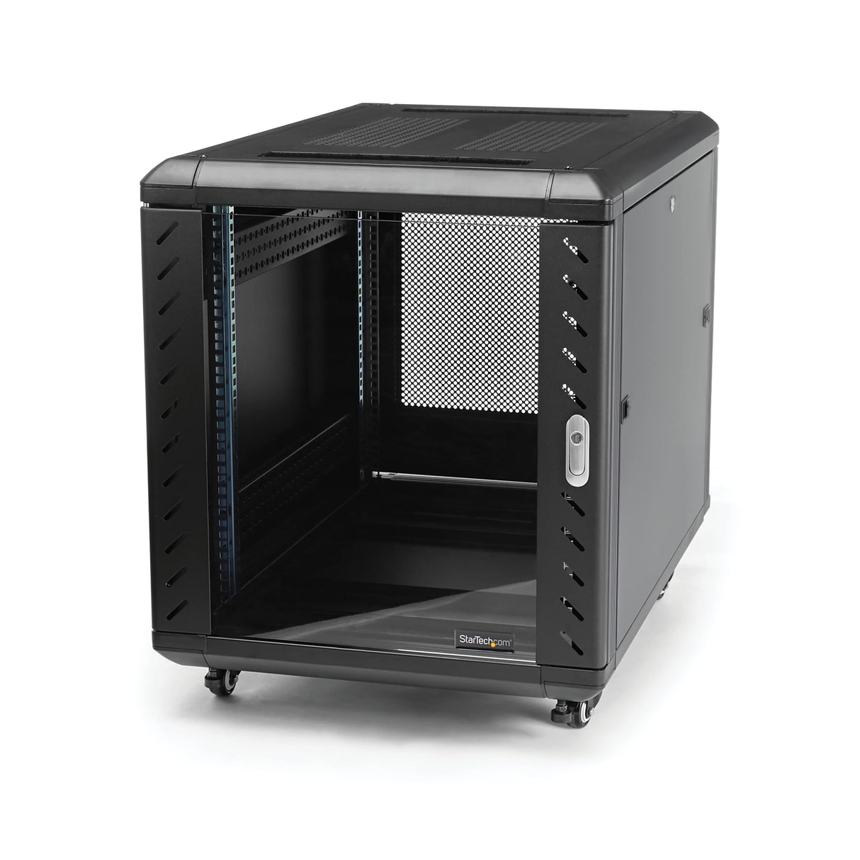 StarTech.com Armario Rack para Servidores 12U 19" 4 Columnas, Rack de Servidores con Carriles de Montaje Ajustables