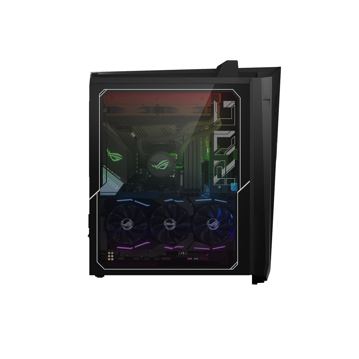 Asus ROG Strix GA35 G35DX-SP007D - Sobremesa Gaming (AMD Ryzen 7 5800X, 32GB RAM, 1TB y 1TB SSD, NVIDIA RTX 3080 10GB, Sin Sistema Operativo), Negro Estrella