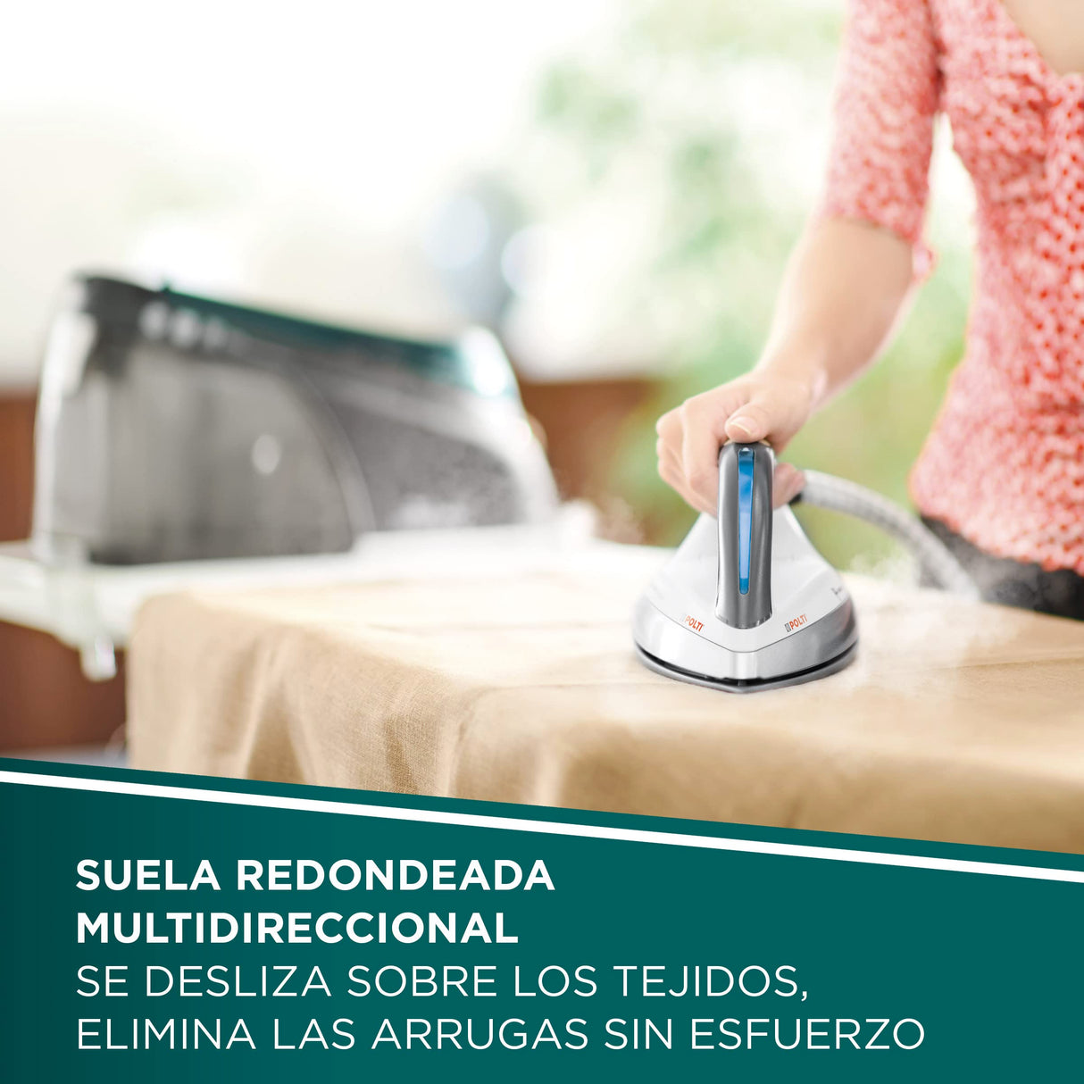 Polti La Vaporella XT120C, Plancha de Vapor con Caldera, 8,5 Bar de Presión, Función Eco, Autonomía Ilimitada, 1,5 L de Capacidad, Potencia 2350 W, Pulso de Vapor 600 g, Turquesa y Gris