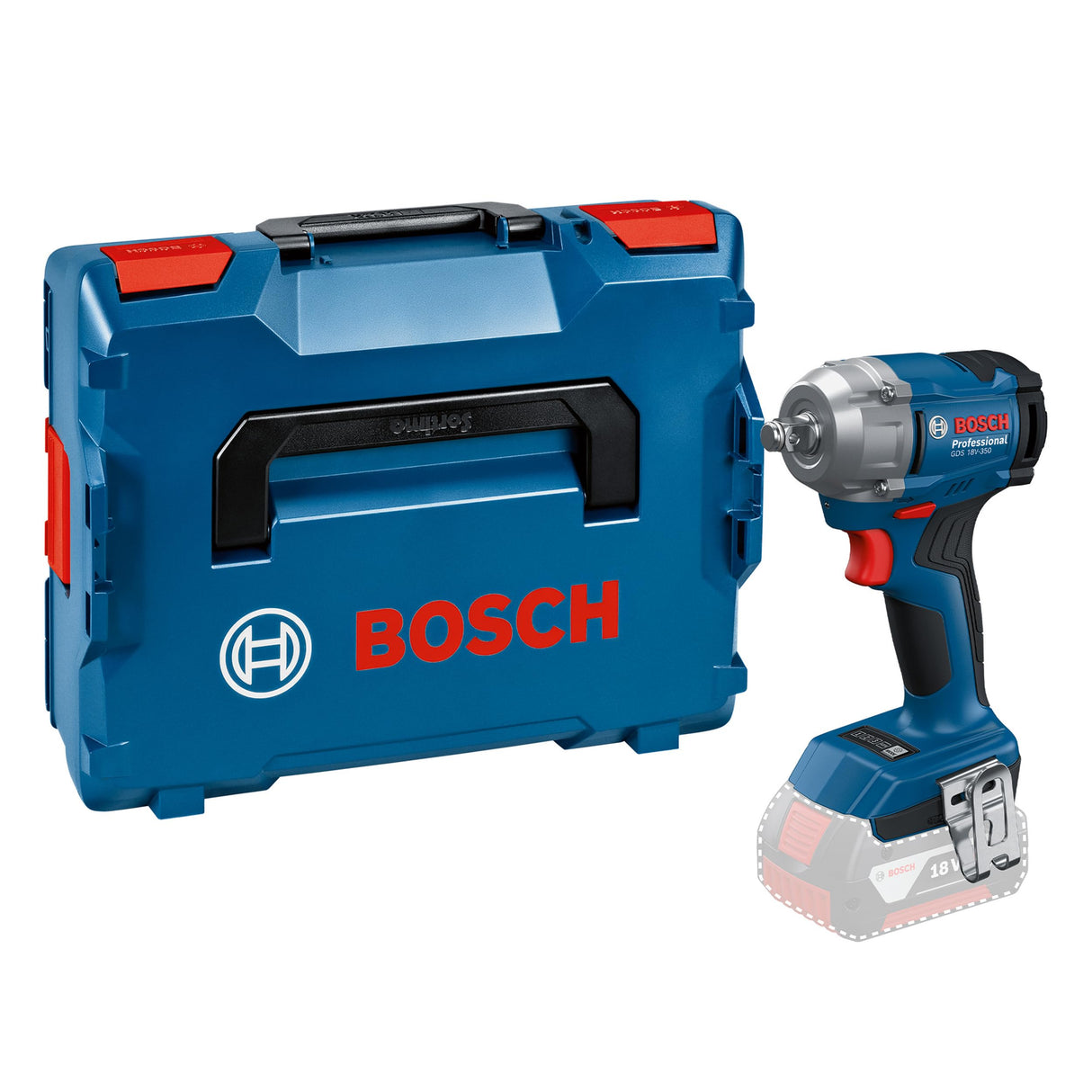 Bosch Professional 18V System llave de impacto a batería GDS 18V-350 (incl. L-BOXX)