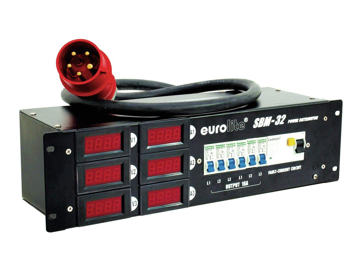 Eurolite SBM 32 19 pollici distributore di potenza 32A