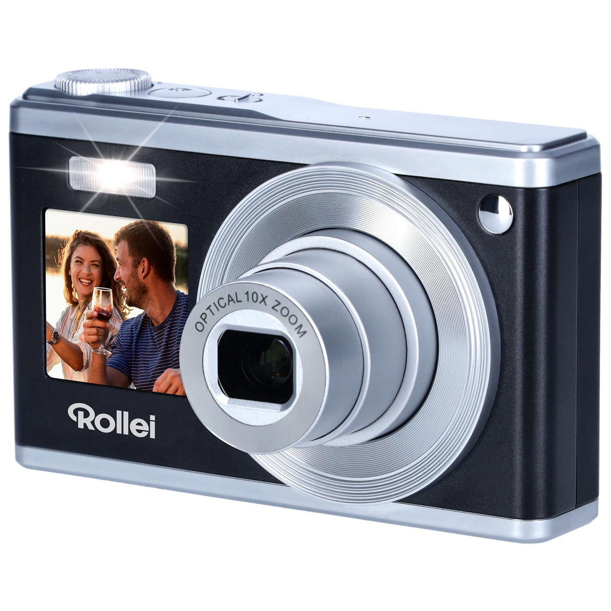 Rollei Compactline 10X - 60 MP - Zoom óptico de 10x, Pantalla de Selfie