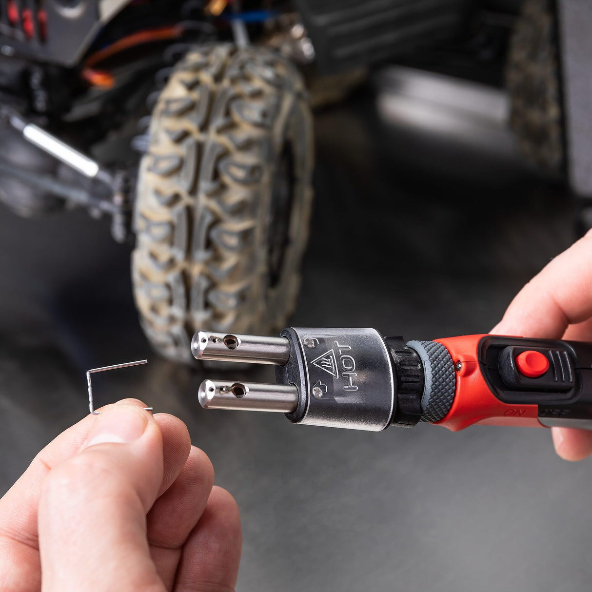 VIGOR Kit de reparación de plástico, 134 Piezas V3551N, 50 W, para Reparaciones rápidas y estables, Grapas de Acero Inoxidable, Varillas de Soldadura y Rejillas de Refuerzo