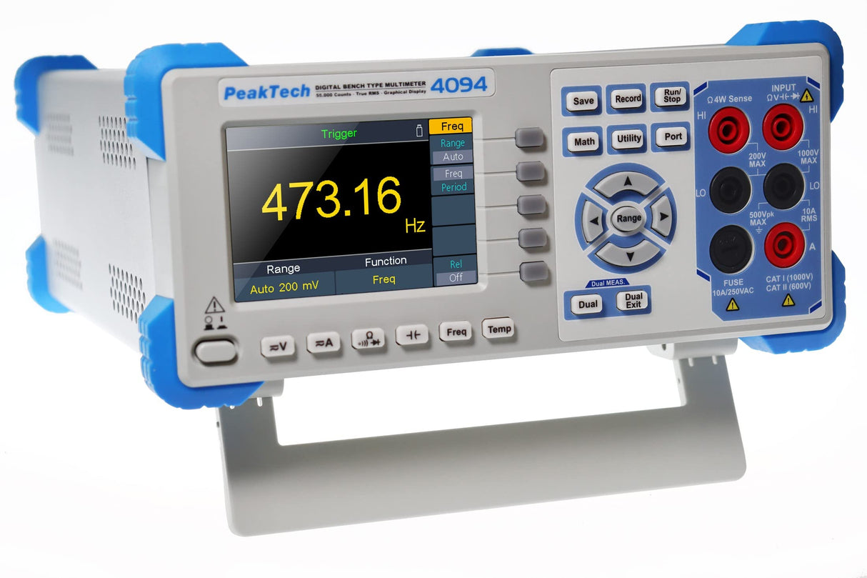 PeakTech, 4094, Multímetro gráfico de sobremesa ~ 55.000 recuentos ~ con TFT e interfaz RS-232
