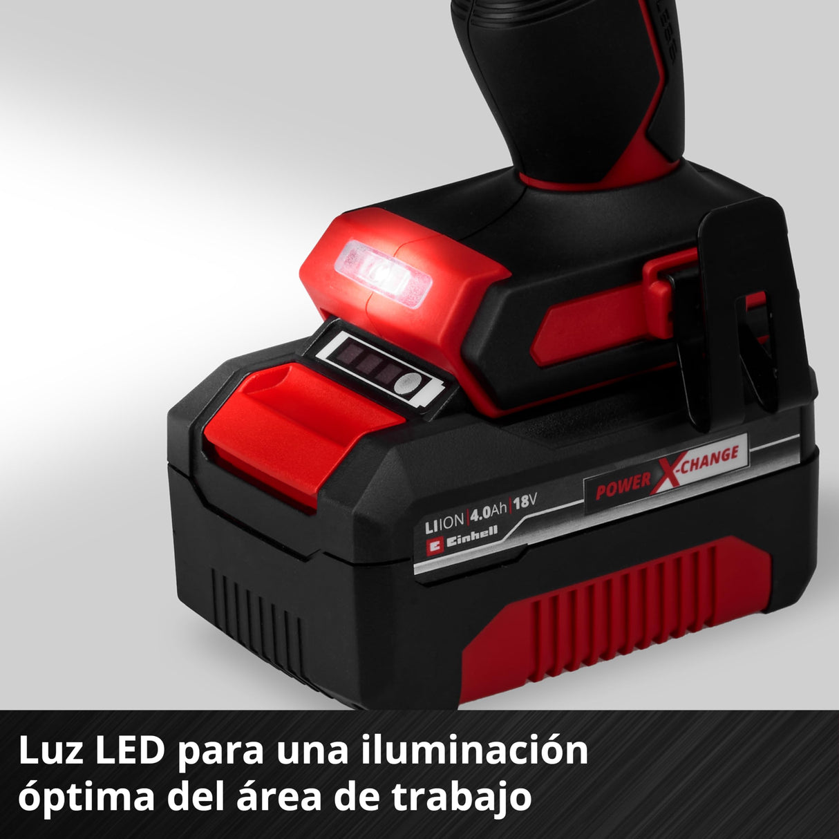 Einhell Professional atornillador de impacto con batería IMPAXXO 18/450 (1x4,0Ah) Power X-Change (18 V, 450 Nm, brushless, alojamiento cuadrado exterior, incl. batería 4 Ah, cargador, juego de llaves)