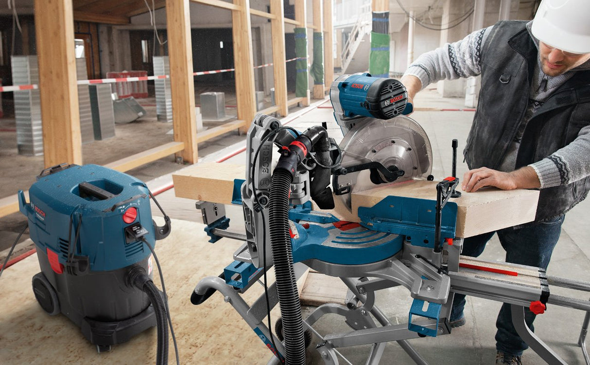 Bosch Professional GAS 35 L SFC+ - Aspirador seco/húmedo (254 mbar, depósito 35 l, clase polvo L, manguera 3 m)