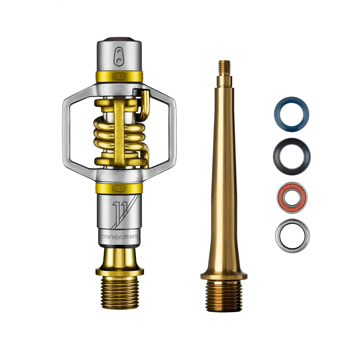 Crank Brothers 641300114952 Bicicleta, Pedal Egg Beater 11, Gold, Dorado, Talla única