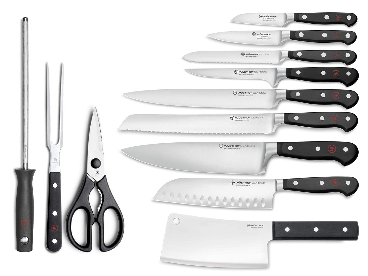 WÜSTHOF Classic Bloque cuchillos con 12 piezas