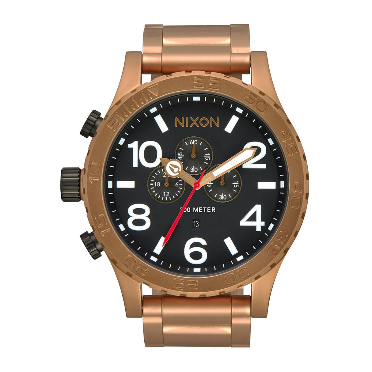 Nixon Reloj Analógico para Hombre de Cuarzo japonés con Correa en Acero Inoxidable A1389-5145-00