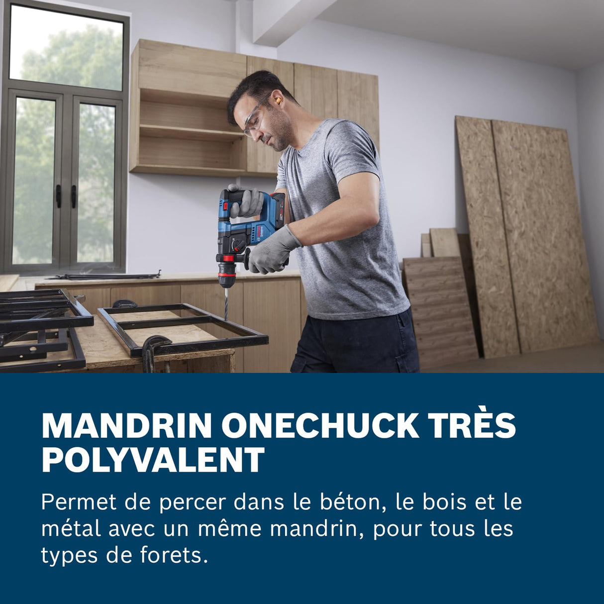 Bosch Professional 18V System martillo perforador a batería GBH 18V-18 X (ONECHUCK)