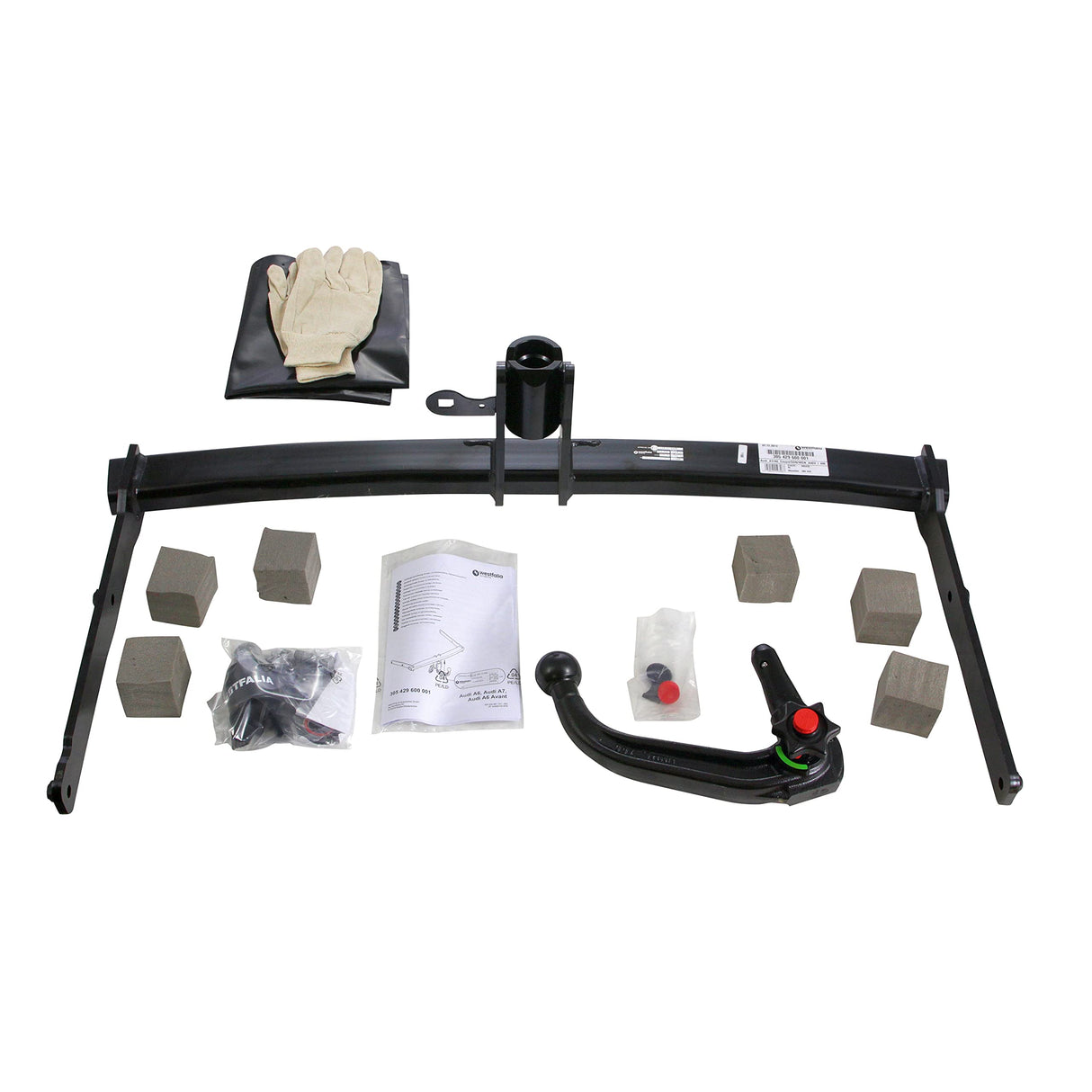 Westfalia Enganche Desmontable para Audi A6 Avant/Limousine (09/2011-10/2014), Audi A7 (10/2010-10/2014) - Viene con un kit de cableado Westfalia específico para el vehículo de 13 pines