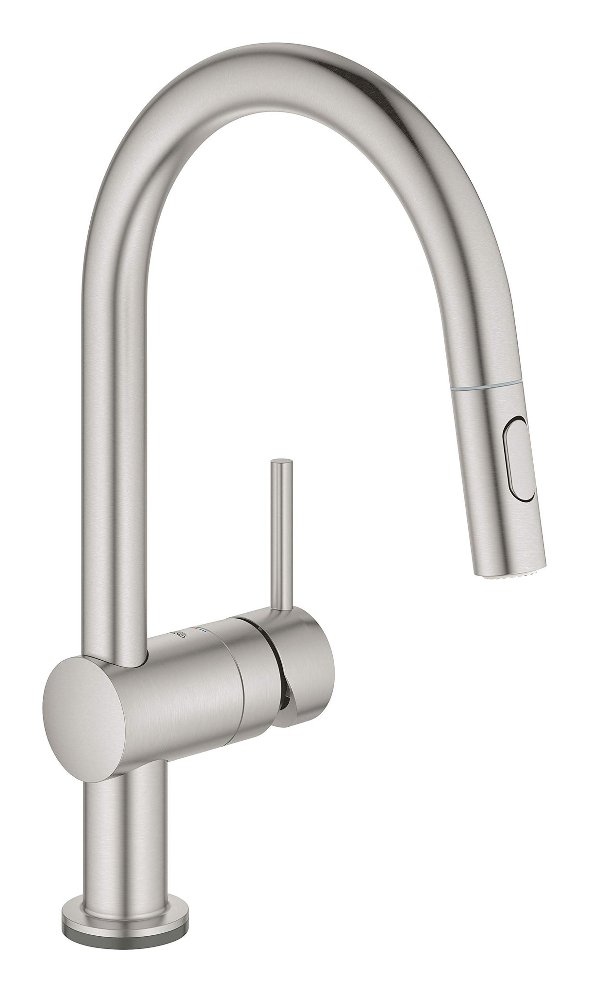 GROHE Minta Touch Quickfix - Grifo de fregadero electrónico, caño en C, acero, ref. 31358DC2