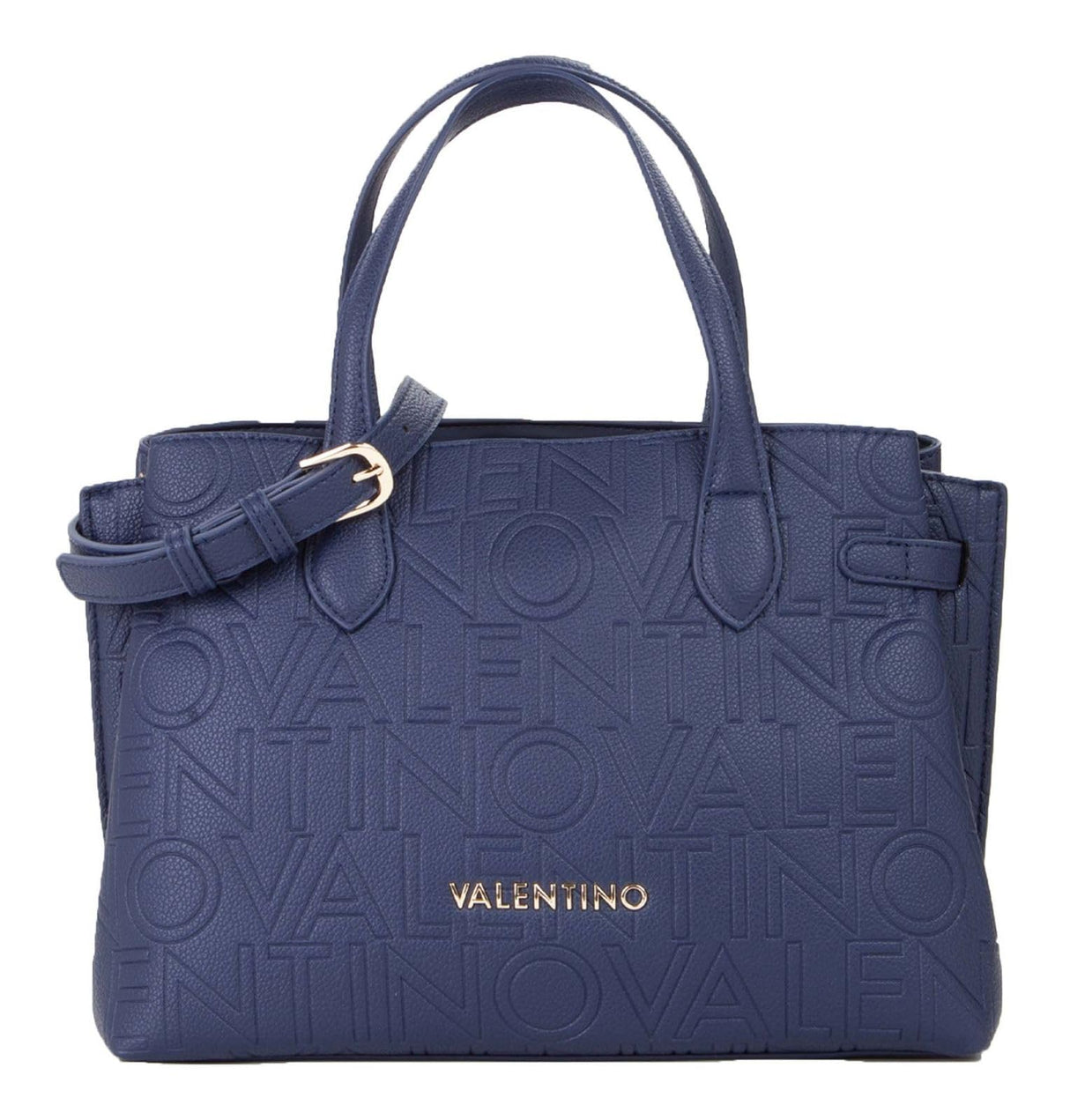 Valentino Pansy Shopping Bag Blu