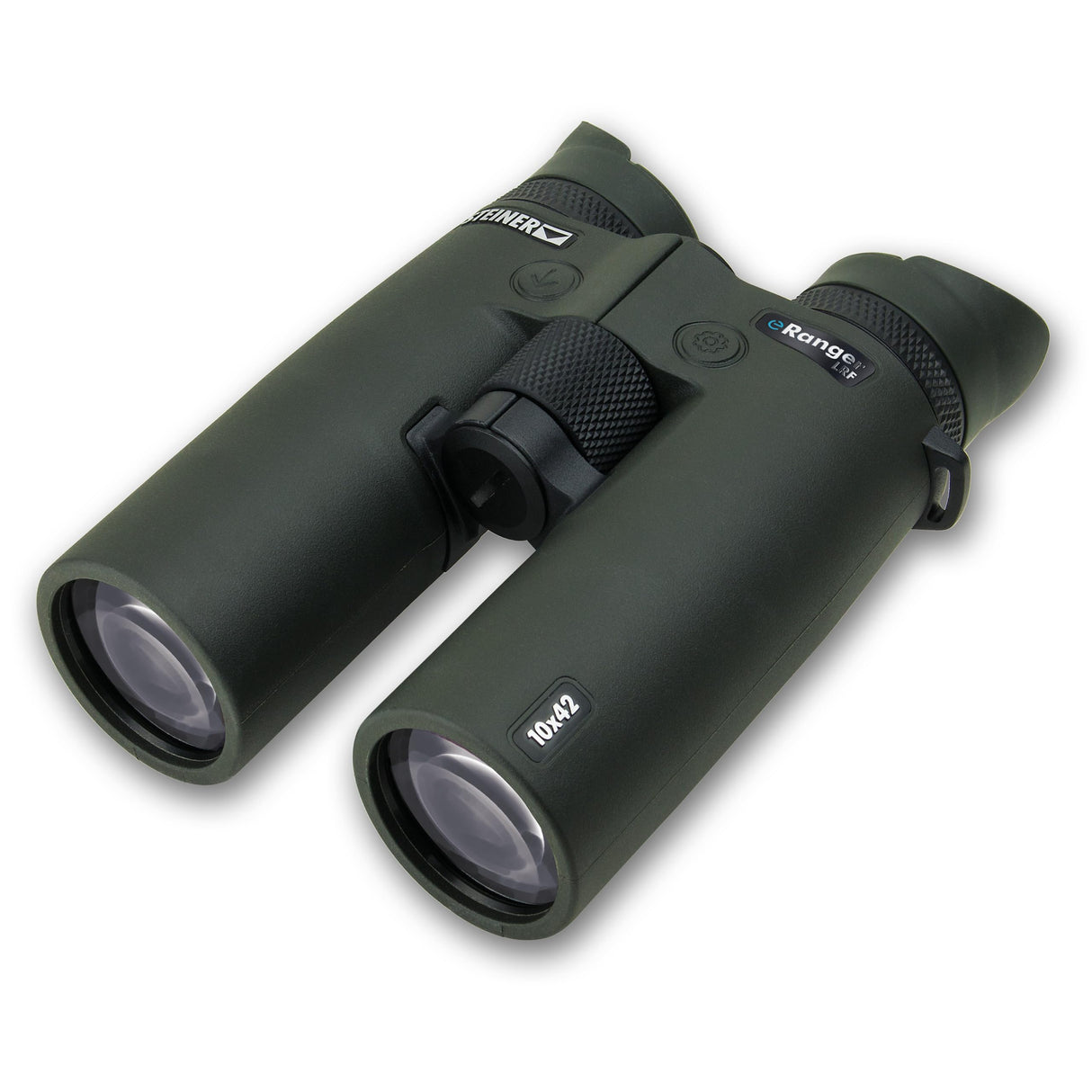 STEINER Prismáticos de Caza eRanger LRF 10x42 - telémetro láser hasta 3.000 m, transmisión Digital a la aplicación Steiner Connect, conectividad con eRanger 8, Steiner Impact Locator