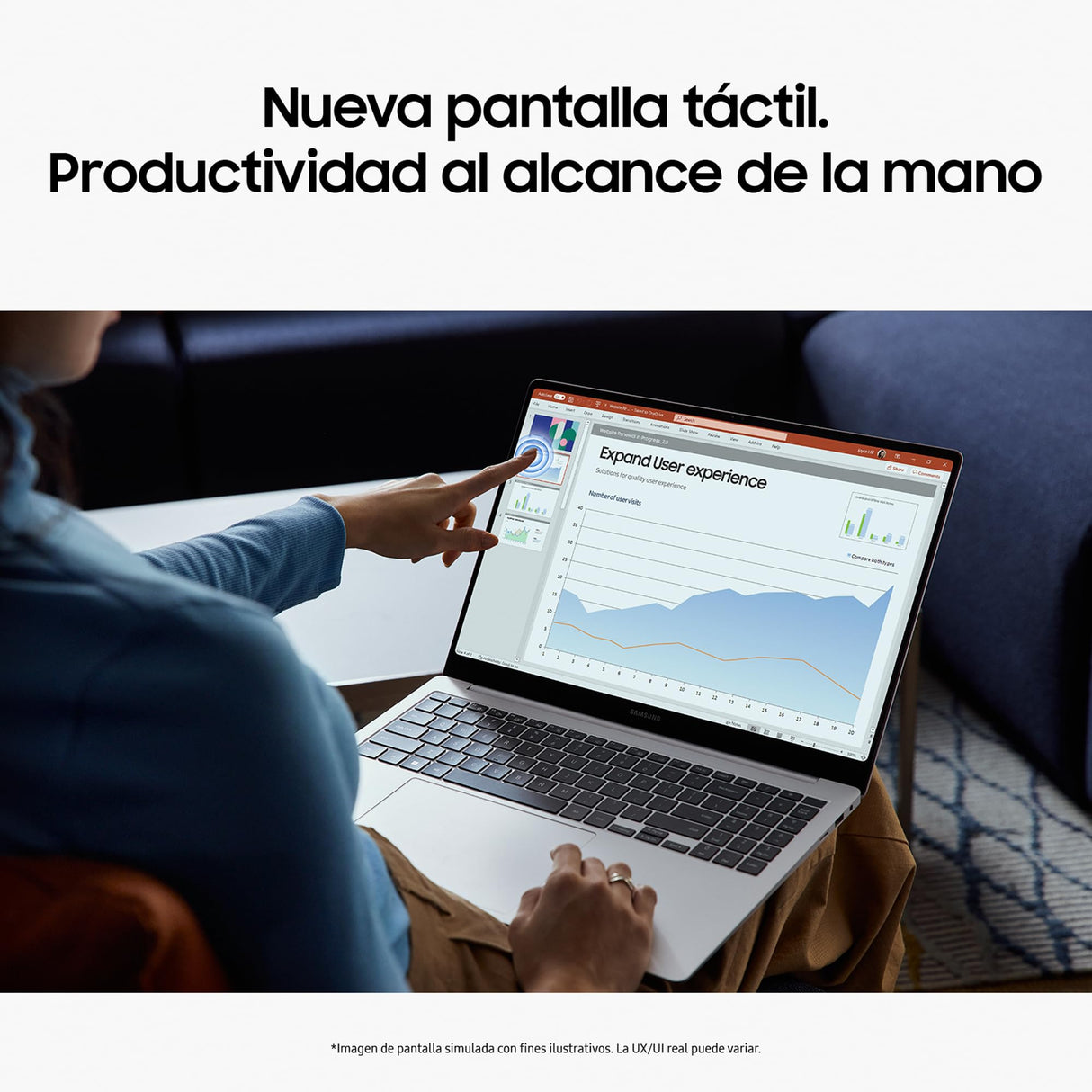 Samsung Galaxy Book4 Pro, Ordenador Portátil Ultrafino 14" HDR, Táctil, Intel Core Ultra 5-125H, 16GB RAM, 512GB SSD, Intel ARC Graphics, Windows 11 Home, Gris Moonstone, Teclado QWERTY Español