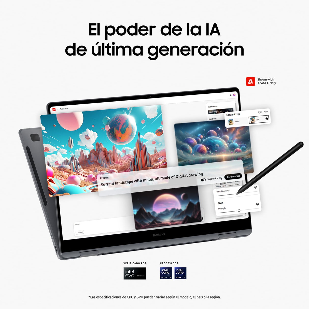 Samsung Galaxy Book4 Pro 360, Ordenador Portátil Convertible 16" HDR, Táctil y S Pen, Intel Core Ultra 7-155H, 16GB RAM, 1TB SSD, Intel ARC Graphics, Windows 11 Home, Gris, Teclado QWERTY Español