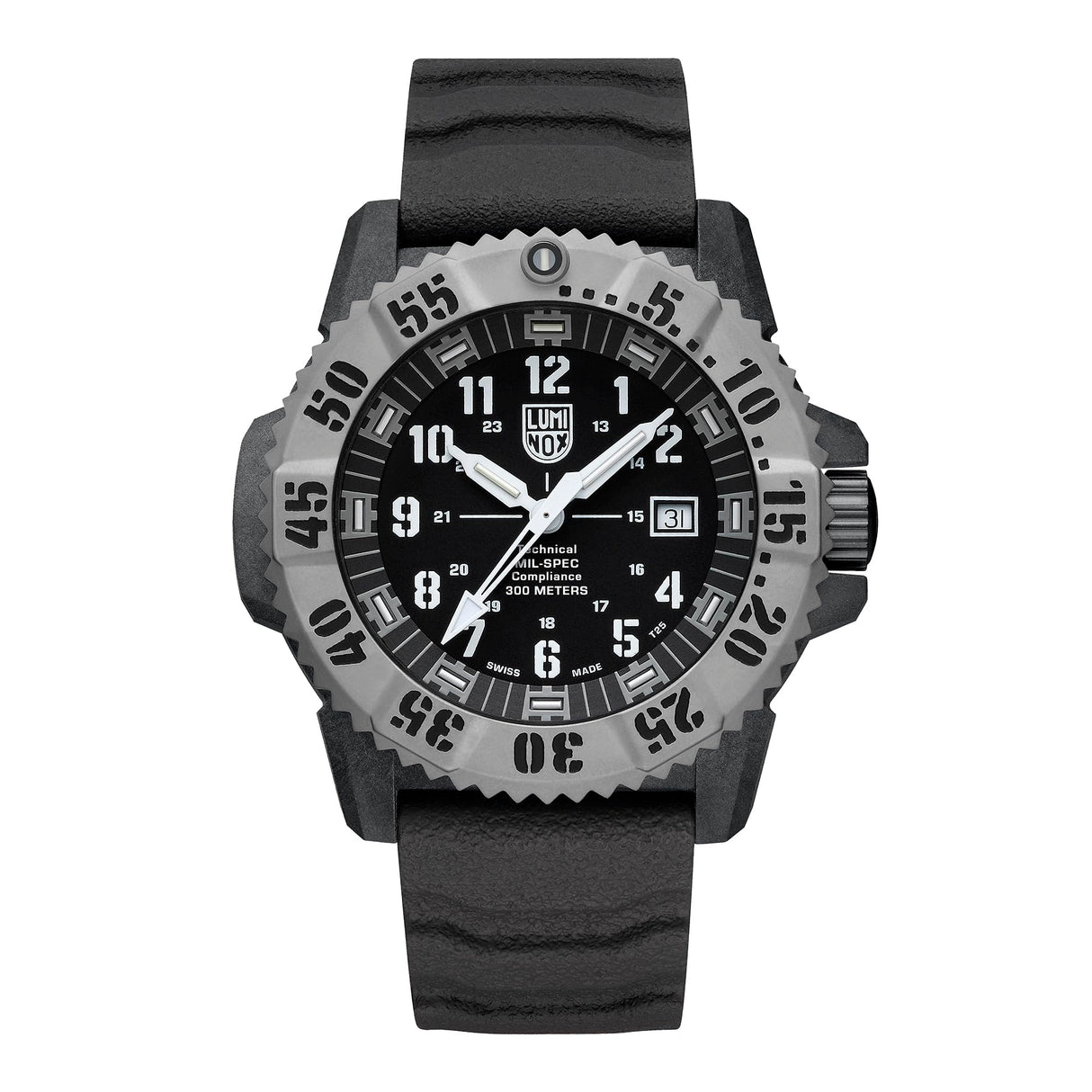 Luminox Reloj Analógico para Hombres de Cuarzo Suizo con Correa en Caucho XL.3351.1.Set