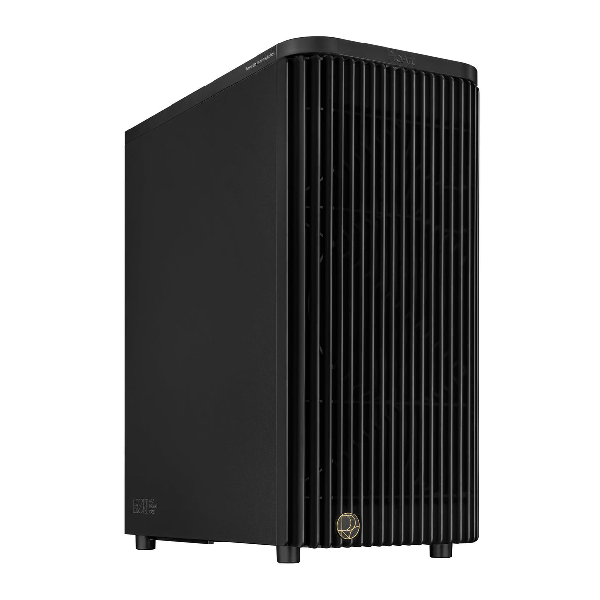 ASUS ProArt PA401, Chasis ATX con Panel de Metal, Compatible con GPU de hasta 314 mm, Dos Ventiladores de 160 mm, Bloqueo del Panel Lateral, Soporte para Fuente de alimentación extraíble